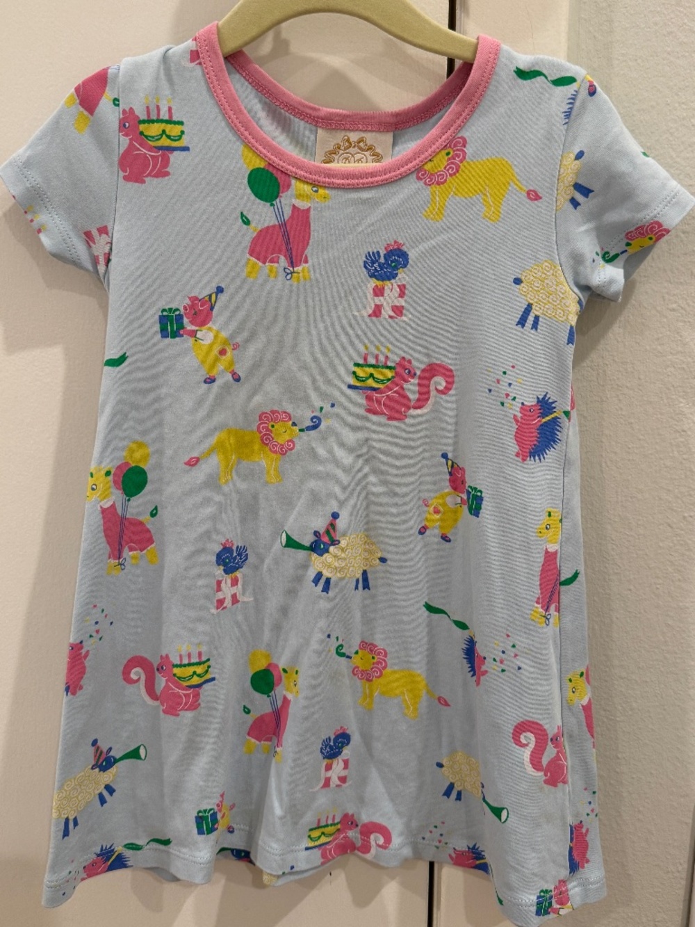 The Beaufort Bonnet Co Girls Polly Play Dress Party Animal Print 3T